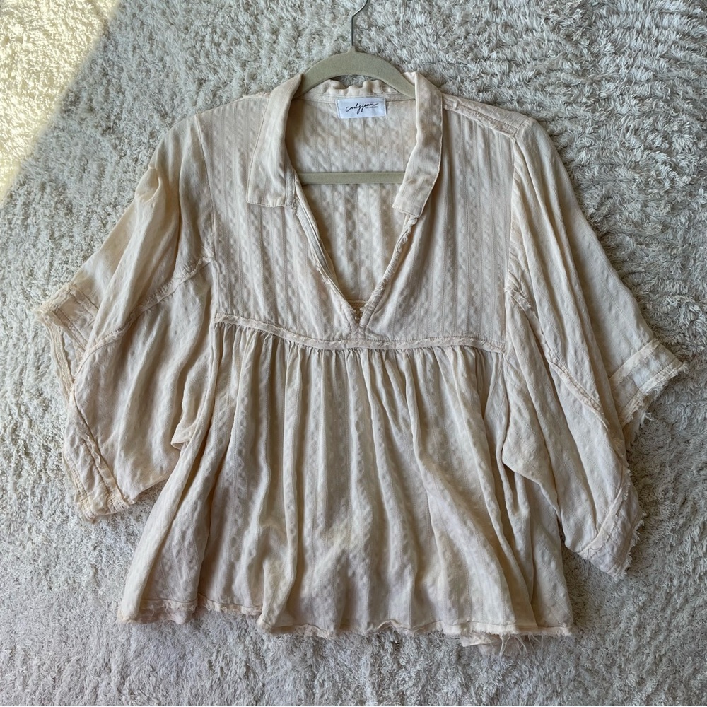 CJLA Cropped Collared Shirt